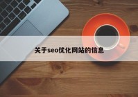 关于seo优化网站的信息