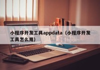 小程序开发工具appdata（小程序开发工具怎么用）