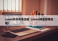 cmmi软件开发流程（cmmi项目管理流程）