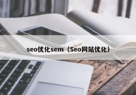seo优化sem（Seo网站优化）
