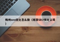 梅州seo优化怎么做（湘潭SEO优化公司）