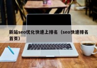 新站seo优化快速上排名（seo快速排名首页）